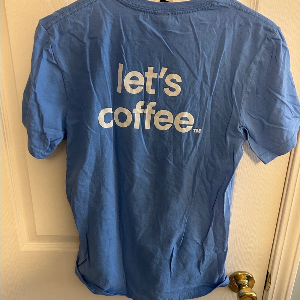 Gildan Blue 'Let's Coffee' Men's Tee